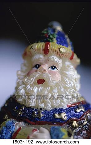 Stock Image - Close-up of a Santa Claus doll. Fotosearch