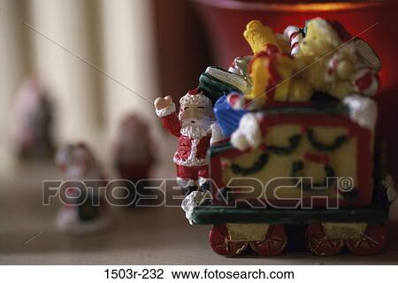 Stock Image - Close-up of a Santa Claus doll. Fotosearch