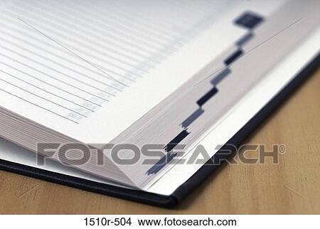 Close-up of an appointment book View Large Photo Image Picture - Close-up of an appointment book. Fotosearch