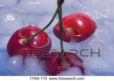 Stock Image - Close-up of cherries. Fotosearch