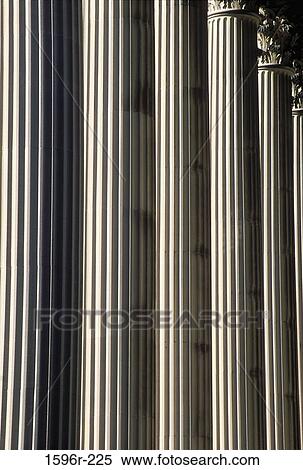 Stock Photography - Close-up of columns of a building, Vanderbilt Mansion National Historic Site, New York, USA. Fotosearch