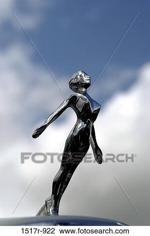 Close-up of the hood ornament of a vintage car View Large Photo Image Stock Image - Close-up of the hood ornament of a vintage car. Fotosearch
