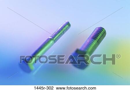 Close-up of two bolts View Large Photo Image Stock Image - Close-up of two bolts. Fotosearch