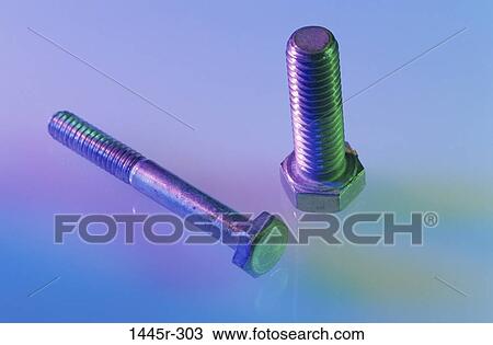 Close-up of two bolts View Large Photo Image Stock Image - Close-up of two bolts. Fotosearch