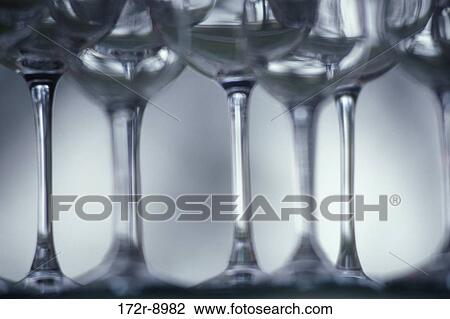 Stock Image - Close-up of wineglasses. Fotosearch