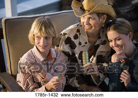 Country family playing cards View Large Photo Image Stock Image - Country family playing cards. Fotosearch