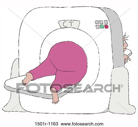 Stock Image - CT scan, illustration. Fotosearch