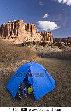 Dome tent with rock formation in the background, Canyonlands National Park, Utah, USA View Large Photo Image Stock Photo - Dome tent with rock formation in the background, Canyonlands National Park, Utah, USA. Fotosearch