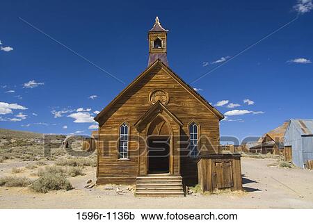 Facade of the Methodist Church, Bodie State Historic Park, California, USA View Large Photo Image Stock Image - Facade of the Methodist Church, Bodie State Historic Park, California, USA. Fotosearch