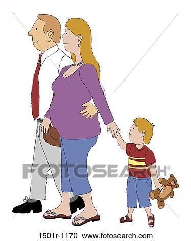 Stock Image - Family, illustration. Fotosearch