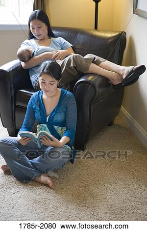 Family relaxing at home View Large Photo Image Stock Image - Family relaxing at home. Fotosearch
