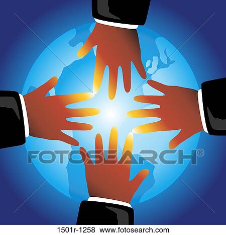 Hands on glowing globe, illustration View Large Photo Image Stock Photo - Hands on glowing globe, illustration. Fotosearch