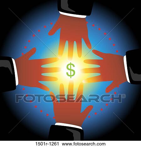 Hands reaching for glowing Dollar sign, illustration View Large Photo Image Stock Image - Hands reaching for glowing Dollar sign, illustration. Fotosearch