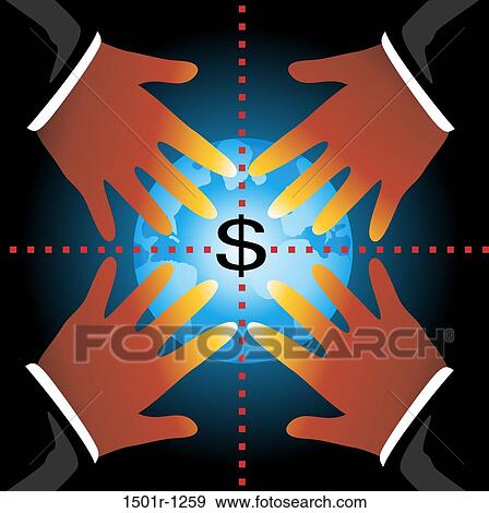Hands reaching for glowing Dollar sign View Large Photo Image Stock Photo - Hands reaching for glowing Dollar sign. Fotosearch