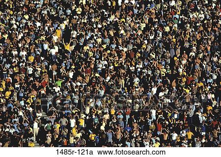 High angle view of a crowd of people View Large Photo Image Stock Image - High angle view of a crowd of people. Fotosearch