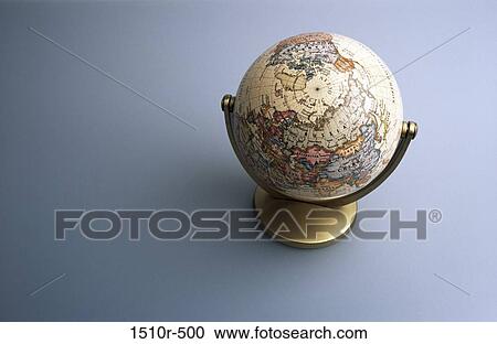 High angle view of a desktop globe View Large Photo Image Stock Image - High angle view of a desktop globe. Fotosearch