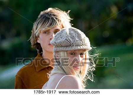 Stock Photo - Hippie couple. Fotosearch