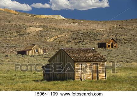 Houses in a ghost town, Bodie State Historic Park, California, USA View Large Photo Image Stock Photo - Houses in a ghost town, Bodie State Historic Park, California, USA. Fotosearch