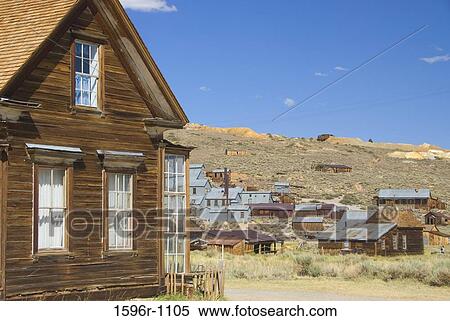 Houses in a town, J. S. Cain House, Bodie State Historic Park, California, USA View Large Photo Image Stock Photography - Houses in a town, J. S. Cain House, Bodie State Historic Park, California, USA. Fotosearch