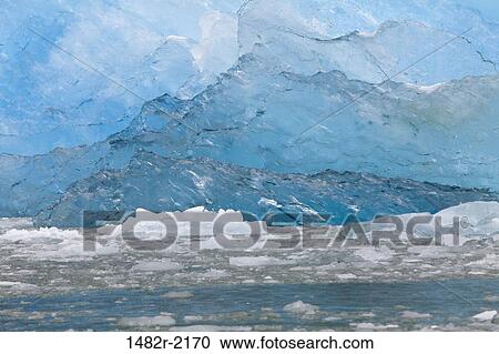 Stock Image - Icebergs, Endicott Arm, Alaska, USA. Fotosearch
