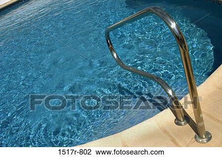 Ladder of a swimming pool View Large Photo Image Stock Image - Ladder of a swimming pool. Fotosearch