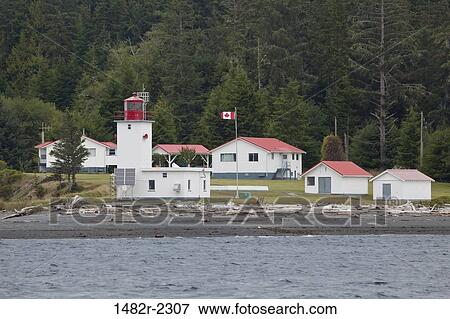 Lighthouse on the coast, Pulteney Point Lighthouse, Malcolm Island, British Columbia, Canada View Large Photo Image Stock Photo - Lighthouse on the coast, Pulteney Point Lighthouse, Malcolm Island, British Columbia, Canada. Fotosearch