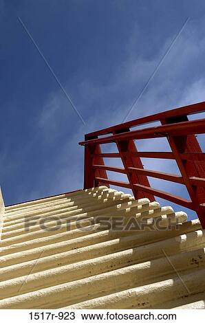 Stock Image - Low angle view of a staircase. Fotosearch