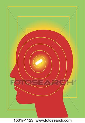 Mental pill inside man's head, illustration View Large Photo Image Stock Image - Mental pill inside man's head, illustration. Fotosearch