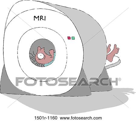 Stock Image - MRI terror, illustration. Fotosearch