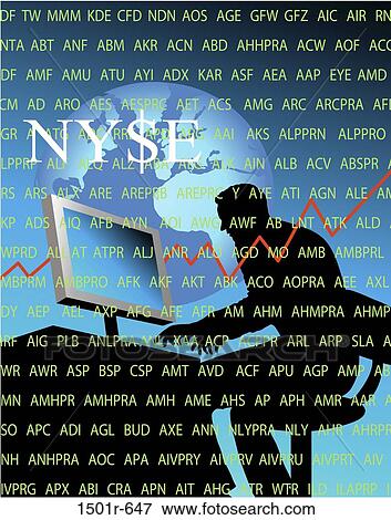 New York Stock Exchange Linda Braucht (b. 20th C. American) Computer Graphics View Large Photo Image Stock Photo - New York Stock Exchange Linda Braucht (b. 20th C. American) Computer Graphics. Fotosearch