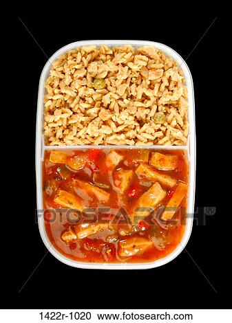 Plastic tray with sliced chicken and white rice View Large Photo Image Stock Image - Plastic tray with sliced chicken and white rice. Fotosearch