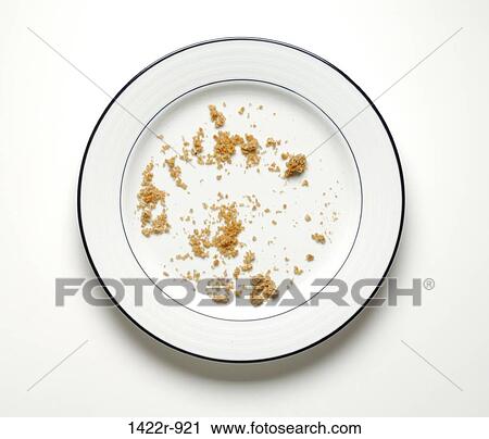 Plate with food crumbs View Large Photo Image Stock Image - Plate with food crumbs. Fotosearch