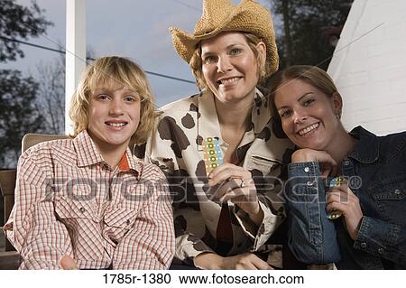 Portrait of a country mother with son and daughter View Large Photo Image Stock Image - Portrait of a country mother with son and daughter. Fotosearch