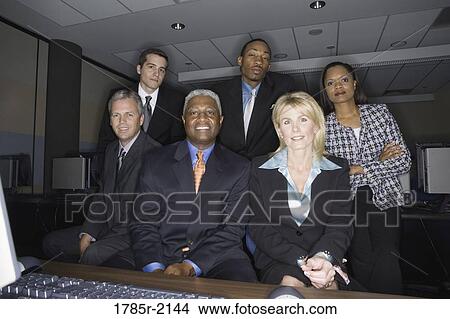 Picture - Portrait of business colleagues. Fotosearch