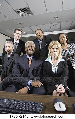 Stock Photograph - Portrait of business colleagues. Fotosearch