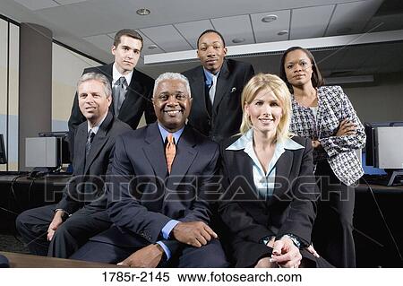 Portrait of business colleagues View Large Photo Image Stock Photography - Portrait of business colleagues. Fotosearch