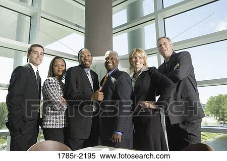 Stock Photography - Portrait of executive team. Fotosearch