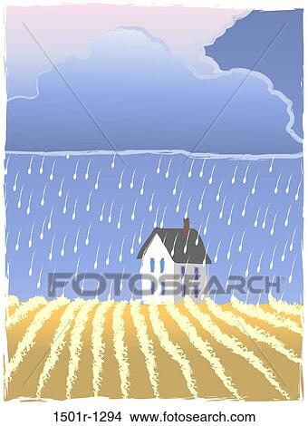 Picture - Prairie Hail, illustration. Fotosearch