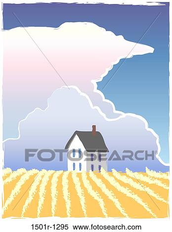 Prairie Storm, illustration View Large Photo Image Stock Photography - Prairie Storm, illustration. Fotosearch
