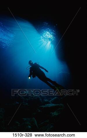 Scuba diver underwater View Large Photo Image Stock Photo - Scuba diver underwater. Fotosearch