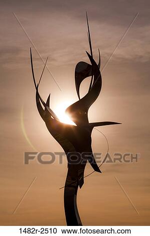 Silhouette of a sculpture, Embarcadero Marina Park, San Diego, California, USA View Large Photo Image Stock Image - Silhouette of a sculpture, Embarcadero Marina Park, San Diego, California, USA. Fotosearch