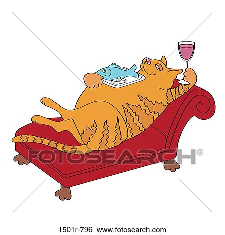 Sofa Cat 1, Linda Braucht, (b. 20th C. /American), Computer graphics View Large Photo Image Stock Photograph - Sofa Cat 1, Linda Braucht, (b. 20th C. /American), Computer graphics. Fotosearch
