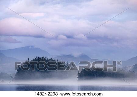 Strait with islands in the background, Broughton Island, Village Island, British Columbia, Canada View Large Photo Image Stock Photo - Strait with islands in the background, Broughton Island, Village Island, British Columbia, Canada. Fotosearch
