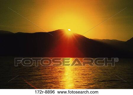 Sunrise at Lake Pend Oreille, Idaho, USA View Large Photo Image Stock Photograph - Sunrise at Lake Pend Oreille, Idaho, USA. Fotosearch