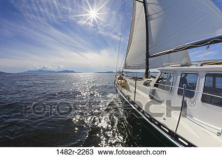 SV Nawalak yacht from Orcas Island, Washington State, USA to British Columbia, Canada View Large Photo Image Stock Image - SV Nawalak yacht from Orcas Island, Washington State, USA to British Columbia, Canada. Fotosearch