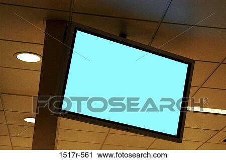 Television set mounted on a ceiling View Large Photo Image Stock Image - Television set mounted on a ceiling. Fotosearch