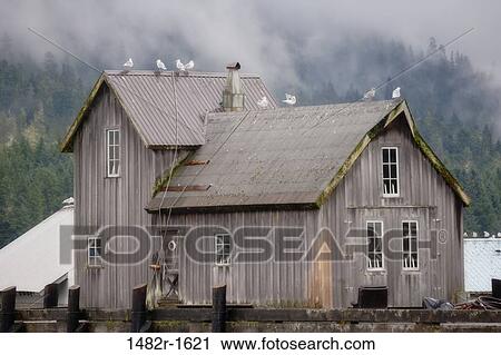 USA, Alaska, Petersburg, waterfront Building View Large Photo Image Stock Image - USA, Alaska, Petersburg, waterfront Building. Fotosearch