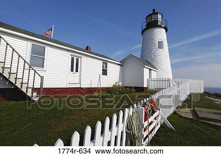 USA, Maine, Bristol, Pemaquid Point Light Station View Large Photo Image Picture - USA, Maine, Bristol, Pemaquid Point Light Station. Fotosearch