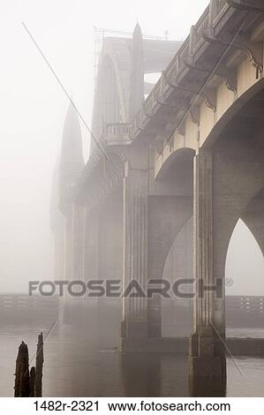 USA, Oregon, Florence, Siuslaw River Bridge at sunrise View Large Photo Image Stock Image - USA, Oregon, Florence, Siuslaw River Bridge at sunrise. Fotosearch