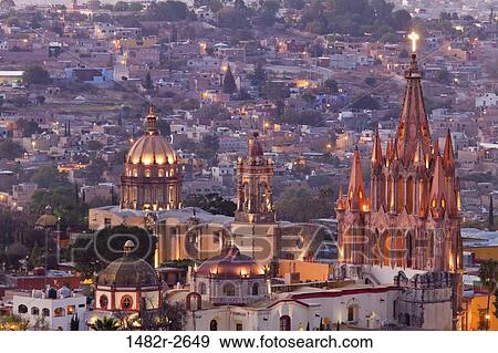 View of the city, San Miguel de Allende, Guanajuato, Mexico View Large Photo Image Stock Photo - View of the city, San Miguel de Allende, Guanajuato, Mexico. Fotosearch